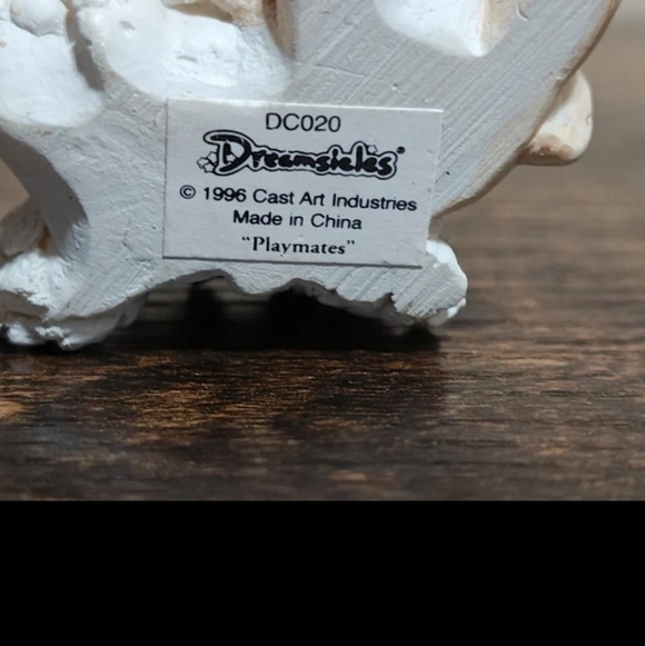 1996 Vintage Dreamsicles Playmates Angel Cherub Holding Teddy Bear Figurine - Picture 12 of 12